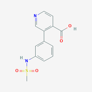 3-(3-Methylsulfonylaminophenyl)isonicotinic acid