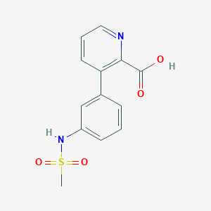 3-(3-Methylsulfonylaminophenyl)picolinic acid