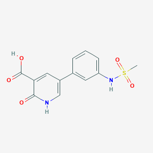 2-Hydroxy-5-(3-methylsulfonylaminophenyl)nicotinic acid