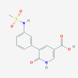 6-Hydroxy-5-(3-methylsulfonylaminophenyl)nicotinic acid