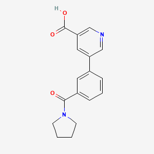 5-(3-Pyrrolidinylcarbonylphenyl)nicotinic acid, 95%