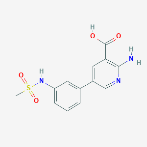 2-Amino-5-(3-methylsulfonylaminophenyl)nicotinic acid