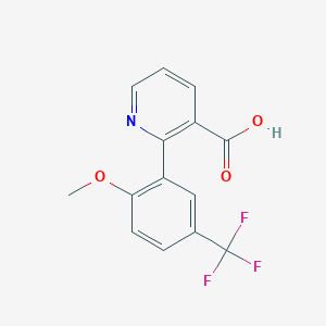 molecular formula C14H10F3NO3 B6394396 MFCD18318553 CAS No. 1261976-55-9