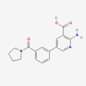 molecular formula C17H17N3O3 B6394397 MFCD18318544 CAS No. 1261967-45-6