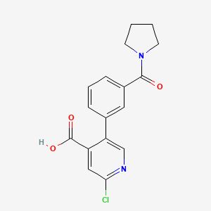 molecular formula C17H15ClN2O3 B6394402 MFCD18318550 CAS No. 1262004-53-4