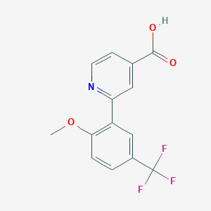 molecular formula C14H10F3NO3 B6394420 MFCD18318551 CAS No. 1261950-81-5