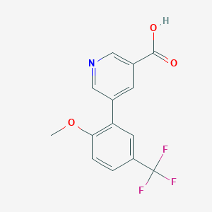 5-(2-METHOXY-5-TRIFLUOROMETHYLPHENYL)NICOTINIC ACID