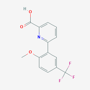 6-(2-Methoxy-5-trifluoromethylphenyl)picolinic acid