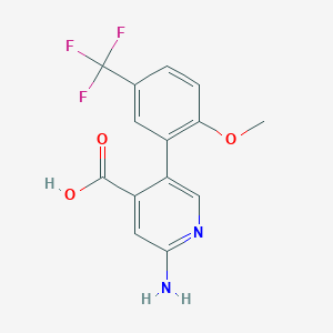 molecular formula C14H11F3N2O3 B6394478 MFCD18318560 CAS No. 1261957-88-3