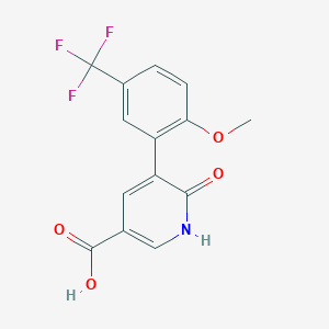 6-Hydroxy-5-(2-methoxy-5-trifluoromethylphenyl)nicotinic acid