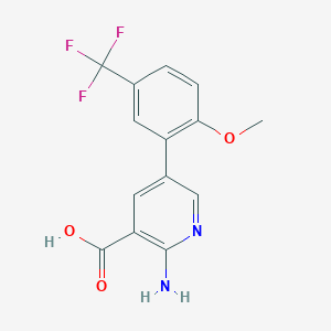 molecular formula C14H11F3N2O3 B6394488 MFCD18318561 CAS No. 1261957-96-3