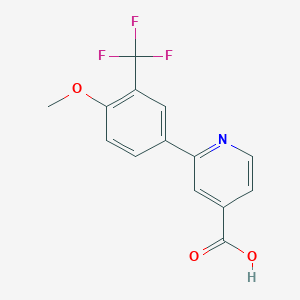 molecular formula C14H10F3NO3 B6394495 MFCD18318568 CAS No. 1261921-68-9