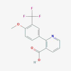 molecular formula C14H10F3NO3 B6394513 MFCD18318570 CAS No. 1261921-73-6