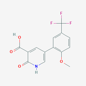 2-Hydroxy-5-(2-methoxy-5-trifluoromethylphenyl)nicotinic acid