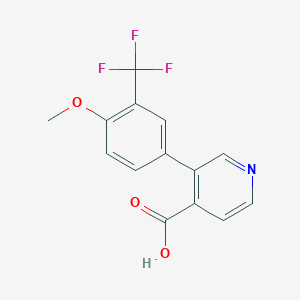 molecular formula C14H10F3NO3 B6394521 MFCD18318569 CAS No. 1261950-94-0