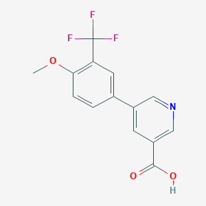 5-(4-METHOXY-3-TRIFLUOROMETHYLPHENYL)NICOTINIC ACID