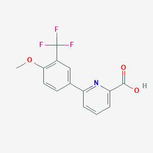 6-(4-Methoxy-3-trifluoromethylphenyl)picolinic acid