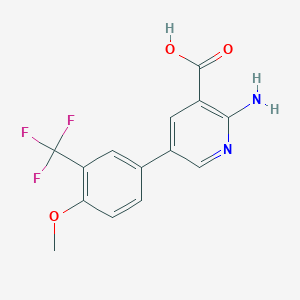 molecular formula C14H11F3N2O3 B6394542 MFCD18318578 CAS No. 1261888-89-4