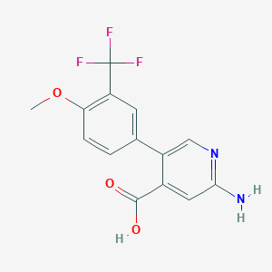 molecular formula C14H11F3N2O3 B6394548 MFCD18318577 CAS No. 1261958-34-2