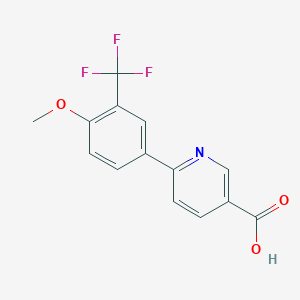 molecular formula C14H10F3NO3 B6394551 MFCD18318572 CAS No. 1261921-80-5