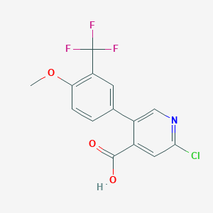 molecular formula C14H9ClF3NO3 B6394576 MFCD18318584 CAS No. 1261888-92-9