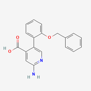 2-Amino-5-(2-benzyloxyphenyl)isonicotinic acid