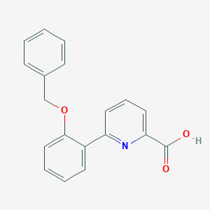 molecular formula C19H15NO3 B6394594 6-(2-Benzyloxyphenyl)picolinic acid CAS No. 1261937-30-7