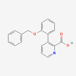 molecular formula C19H15NO3 B6394625 3-(2-Benzyloxyphenyl)picolinic acid CAS No. 1258618-20-0