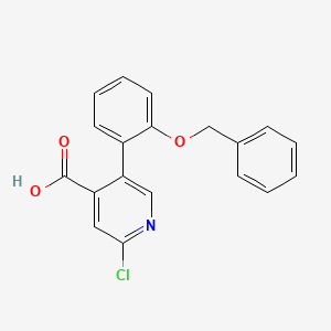 5-(2-Benzyloxyphenyl)-2-chloroisonicotinic acid