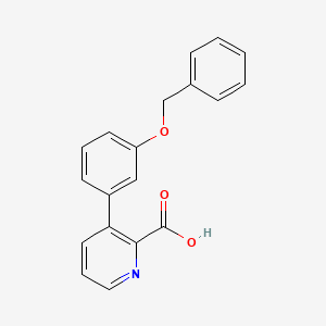 molecular formula C19H15NO3 B6394644 3-(3-Benzyloxyphenyl)picolinic acid CAS No. 1258614-63-9