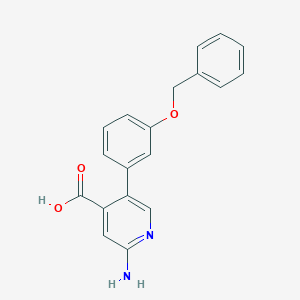 2-Amino-5-(3-benzyloxyphenyl)isonicotinic acid