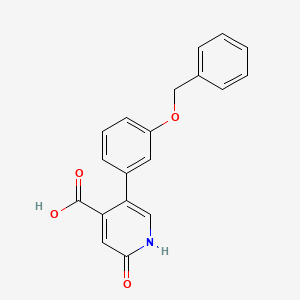 5-(3-Benzyloxyphenyl)-2-hydroxyisonicotinic acid