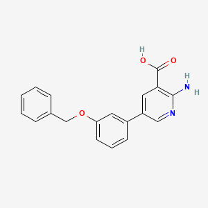 2-Amino-5-(3-benzyloxyphenyl)nicotinic acid