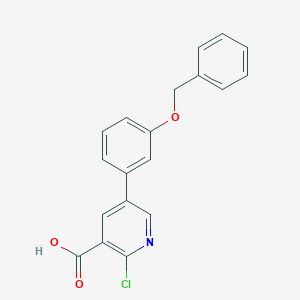 5-(3-Benzyloxyphenyl)-2-chloronicotinic acid