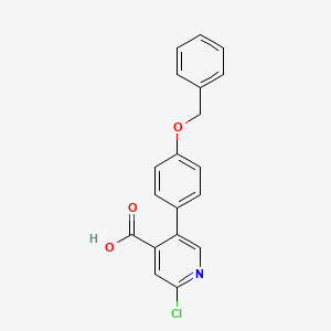 5-(4-Benzyloxyphenyl)-2-chloroisonicotinic acid