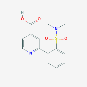 2-(2-N,N-Dimethylsulfamoylphenyl)isonicotinic acid