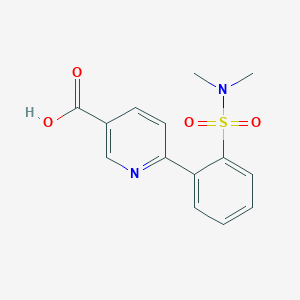 6-(2-N,N-Dimethylsulfamoylphenyl)nicotinic acid