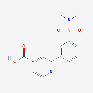 2-(3-N,N-Dimethylsulfamoylphenyl)isonicotinic acid