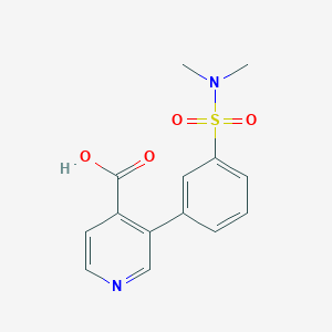 molecular formula C14H14N2O4S B6394805 3-(3-N,N-Dimethylsulfamoylphenyl)isonicotinic acid CAS No. 1261922-35-3