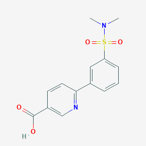 6-(3-N,N-Dimethylsulfamoylphenyl)nicotinic acid