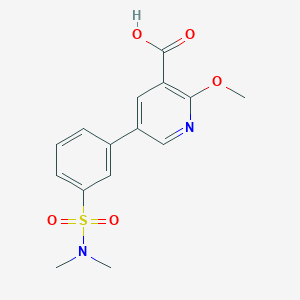 5-(3-N,N-Dimethylsulfamoylphenyl)-2-methoxynicotinic acid