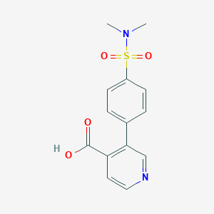 3-(4-N,N-Dimethylsulfamoylphenyl)isonicotinic acid