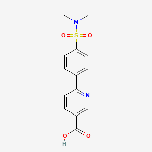 6-(4-N,N-Dimethylsulfamoylphenyl)nicotinic acid