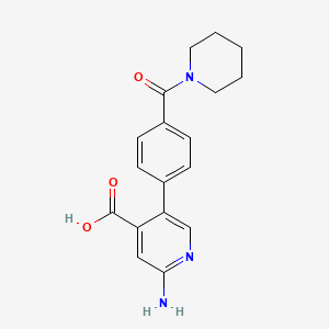 molecular formula C18H19N3O3 B6395052 MFCD18318675 CAS No. 1261923-02-7