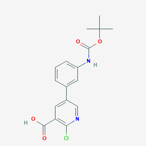 5-(3-Boc-aminophenyl)-2-chloronicotinic acid