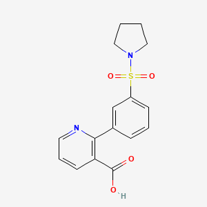 2-(3-(Pyrrolidin-1-ylsulfonyl)phenyl)nicotinic acid