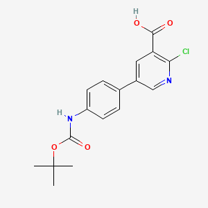 5-(4-Boc-aminophenyl)-2-chloronicotinic acid