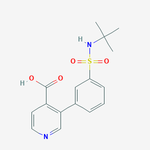 3-(3-t-Butylsulfamoylphenyl)isonicotinic acid