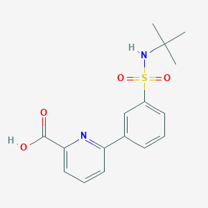 molecular formula C16H18N2O4S B6395364 6-(3-t-Butylsulfamoylphenyl)picolinic acid CAS No. 1261968-65-3