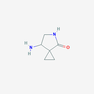 molecular formula C6H10N2O B063954 7-氨基-5-氮杂螺[2.4]庚烷-4-酮 CAS No. 185421-97-0